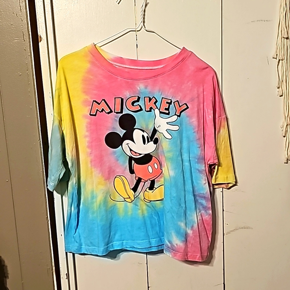 tye dye Mickey Mouse shirt